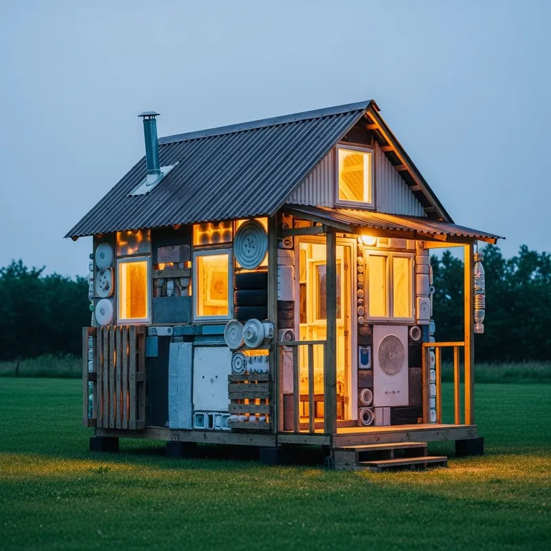 Amazing $10 House Built from Recycled Materials