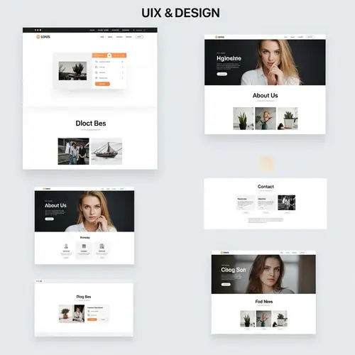 Modern Interior UI/UX Website Design Template