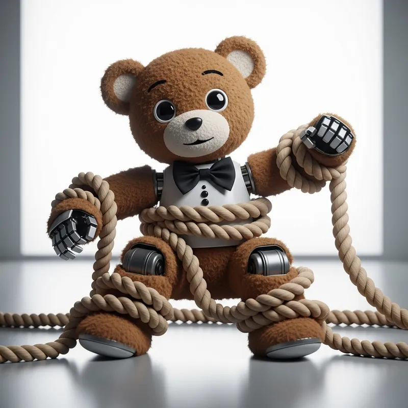 Freddy Fazbear Playfully Tied Up