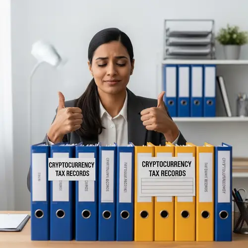 Organized Cryptocurrency Tax Records | Efficient South Asian Woman