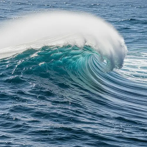 Abstract Ocean Waves - Visualize Nature's Mightiness