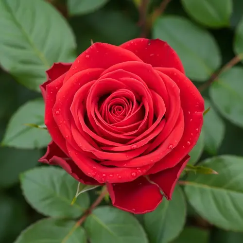 Luxurious Deep Red Rose in Full Bloom | Elegant Floral Beauty