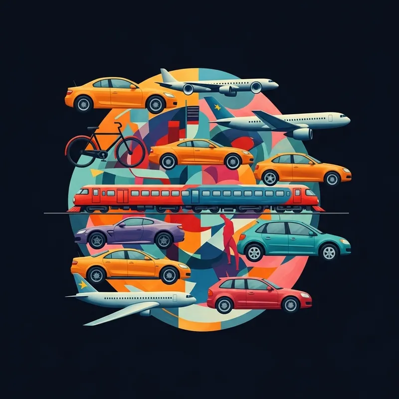 Vibrant Vehicles - Abstract & Modern Art Gallery