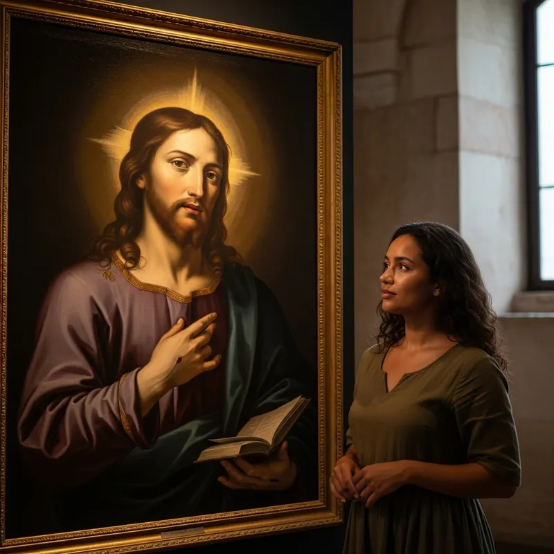 Cinnamon-Toned Woman Before Jesus of Nazareth - Biblical Encounter Cinnamon-Toned Woman Before Jesus of Nazareth - Biblical Encounter