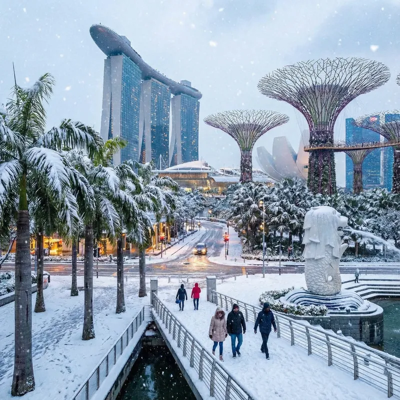 Snow in Singapore: A Rare Winter Wonder