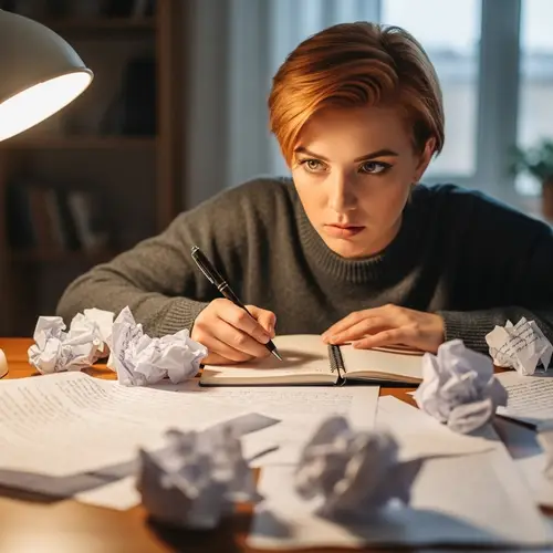 Ginger-Haired Female Writer with Green Eyes | Creative Process