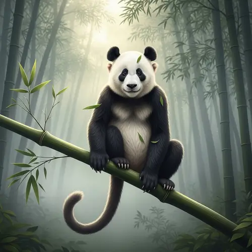 Imaginative Monkey Panda Creature