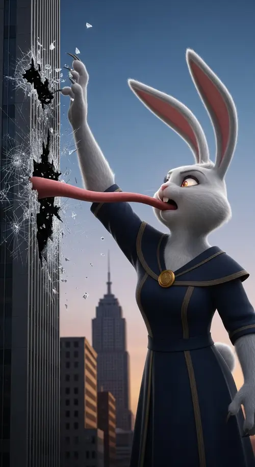 Transformed Bunny: A Spellbound City Giant