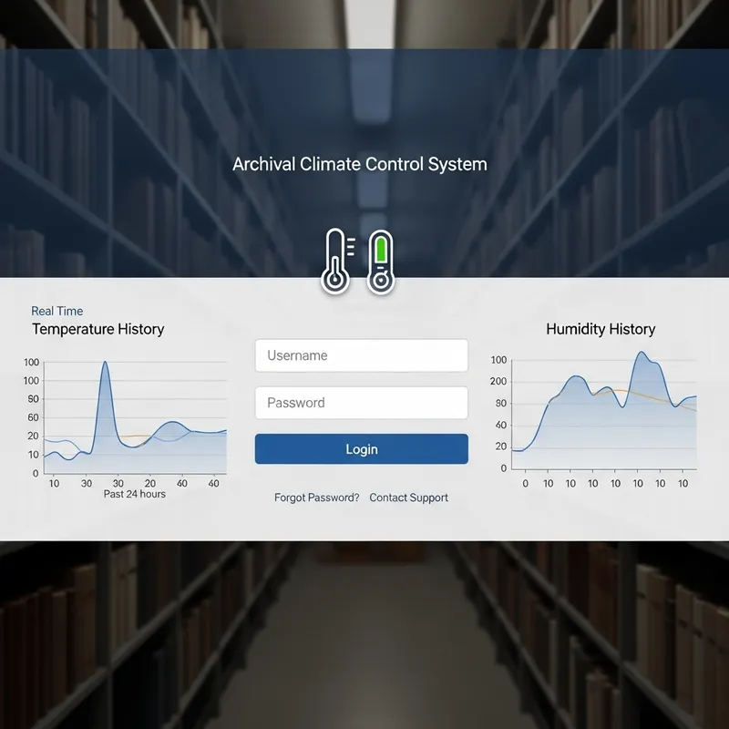 Archive Storage Room Temperature & Humidity Control System User Login
