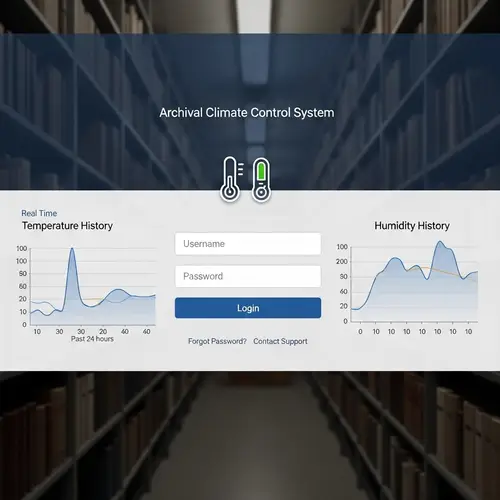 Archive Storage Room Temperature Humidity Control System Login