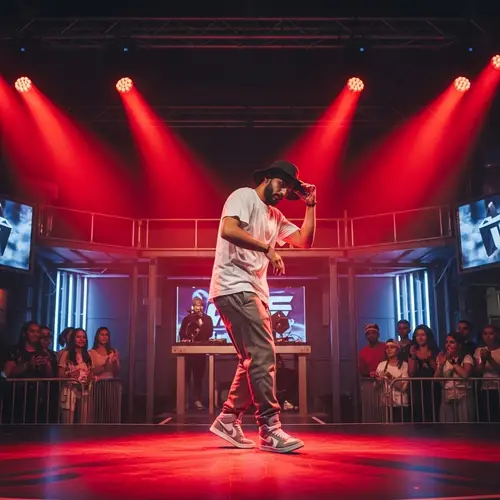 Middle-Eastern Male Dancer on Hip-Hop Stage | Urban Dance Performance