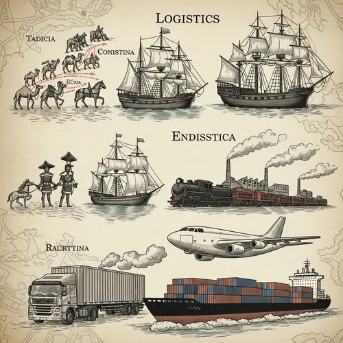 Evolution of Logistics through Time: Vintage Style Journey