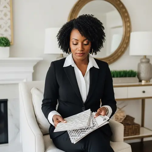 Sophisticated Entrepreneurial Interior Decorator in Mid-Adulthood