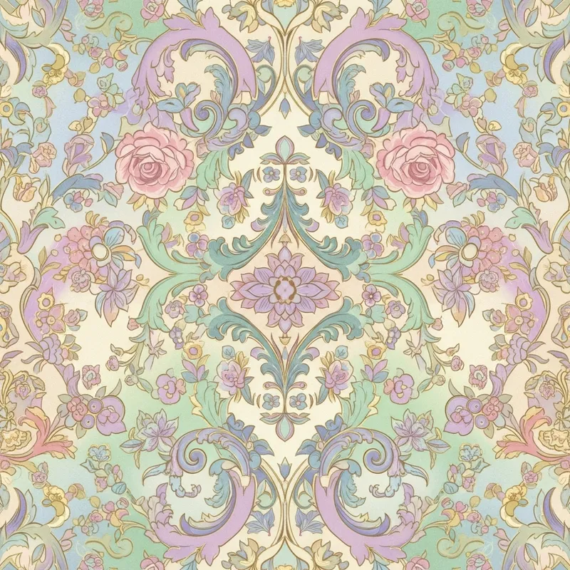 Fondo de Pantalla in Elegant Baroque Style | Pastel Colors