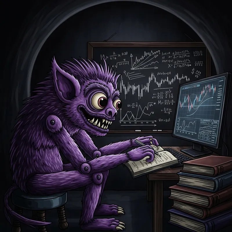 Gengar Finance Study: Mysterious Creature in Dark Room Gengar Finance Study: Mysterious Creature in Dark Room