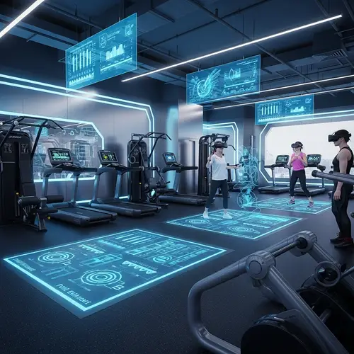 Futuristic Gym Experience: Advanced Machinery & Tech-Savvy Solutions