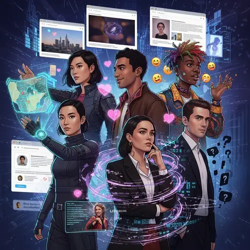 Exciting & Diverse Web Series Illustration