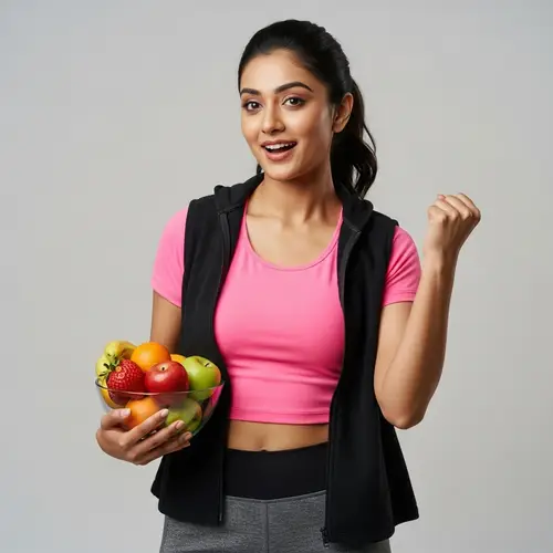 Vibrant South Asian Woman Exuding Energy and Vitality | Healthy Lifestyle