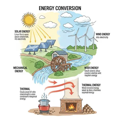 Simple Energy Conversion Explained Poster