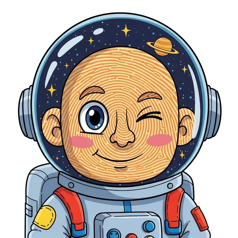 Fingerprint Art & Fantasy Astronaut Designs Fingerprint Art & Fantasy Astronaut Designs