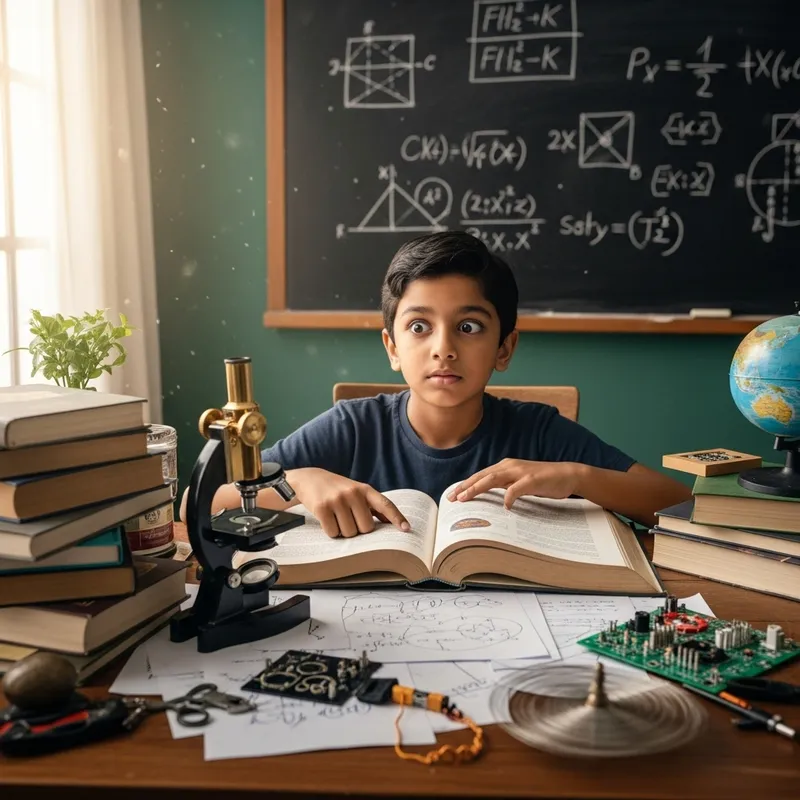 Smart South Asian Boy | Science Enthusiast