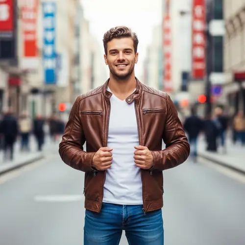 Young Adult Male in Stylish Outfit | City Street Portrait