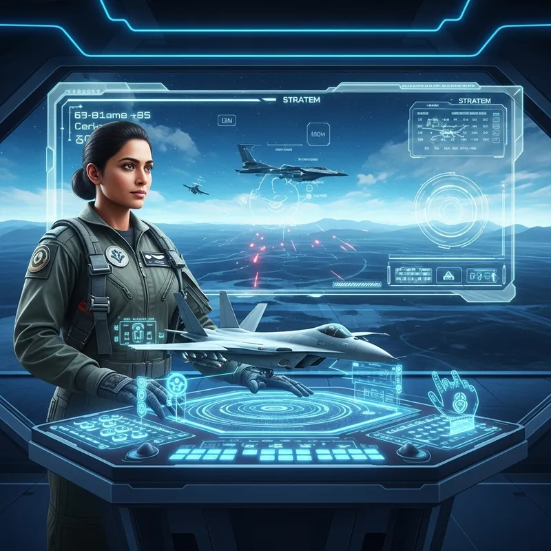 Futuristic Air Force Video Game - Virtual Pilot Training