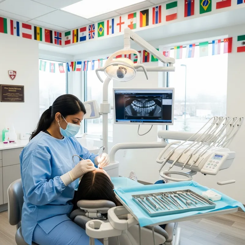 Female Dentist at Penn Dental Medicine | Flags Around the World