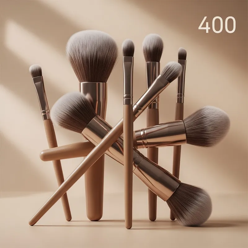 Stunning Makeup Brushes in Neutral Colors | Diverse Visual Palette