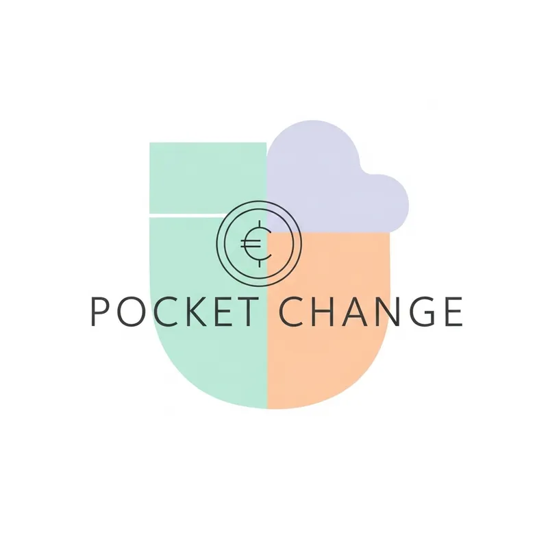 Pocket Change Podcast Logo Design | Clean & Modern Geometric Logo