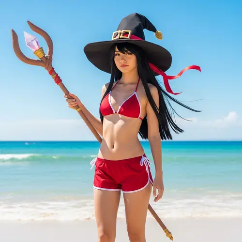Megumin in a Bathing Suit - Explosive Beach Magic