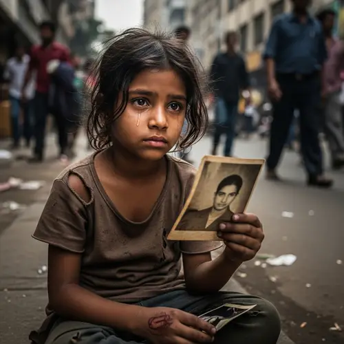 Sad South Asian Girl on Busy City Street | Heartbreaking Scene