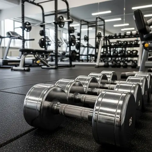 Premium Weight Training Equipment in Well-Equipped Gym