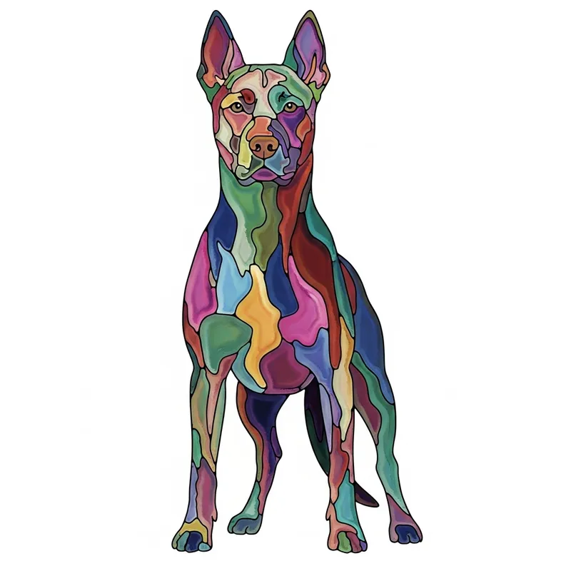 Abstract Dog Art: Vibrant and Dynamic Canine Imagery Abstract Dog Art: Vibrant and Dynamic Canine Imagery