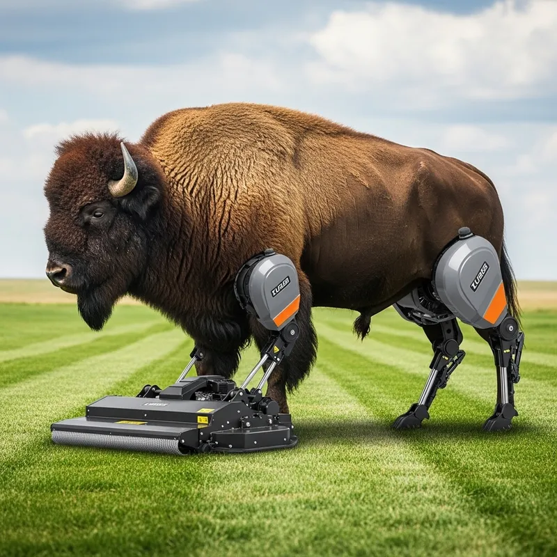 Bison Mower: A Majestic Organic Mechanical Hybrid