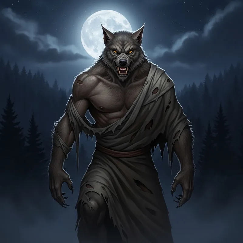 Fascinating Werewolf Transformation Under the Full Moon