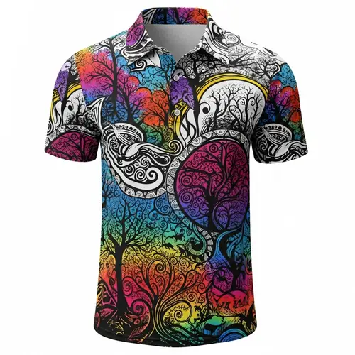 Unique Streetwear Shirt with Nature-Inspired Print