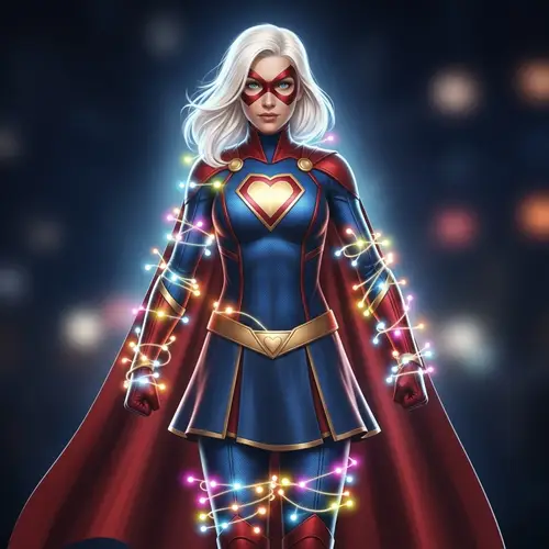 Empowering Female Superhero Costume for Unity
