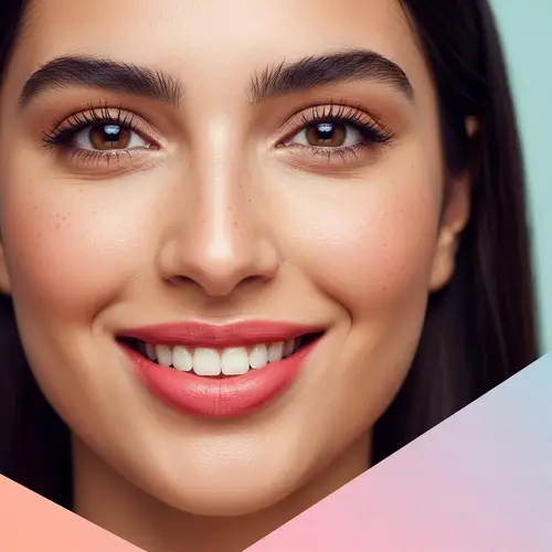 Radiant Emotions: Close-Up of Brunette Woman's Expressions