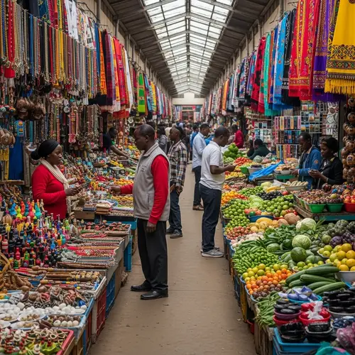 Vibrant Kenyan Marketplace: A Cultural Experience
