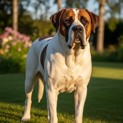 White and Brown Mastiff Dog