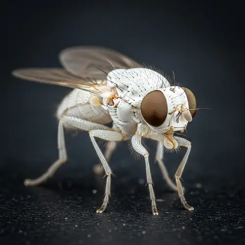 White Fly with Detailed Features - Stunning Image