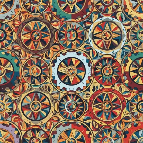 Vibrant Geometric Patterns of Culture and Community