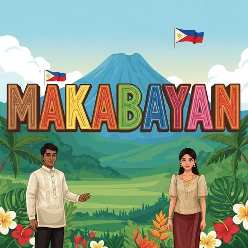 Makabayan - Illustration of Patriotic Filipino Heritage