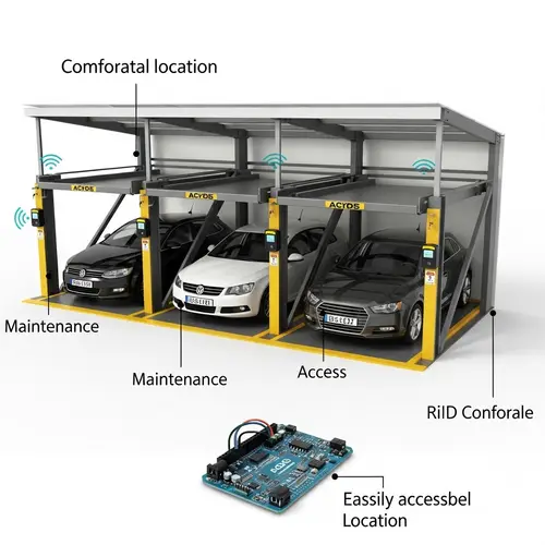 Automated Car Parking System for Three Vehicles with RFID Technology