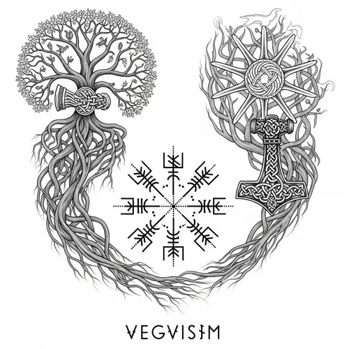 Norse Mythology Symbols for Tattoos - Designs for Guidance & Protection