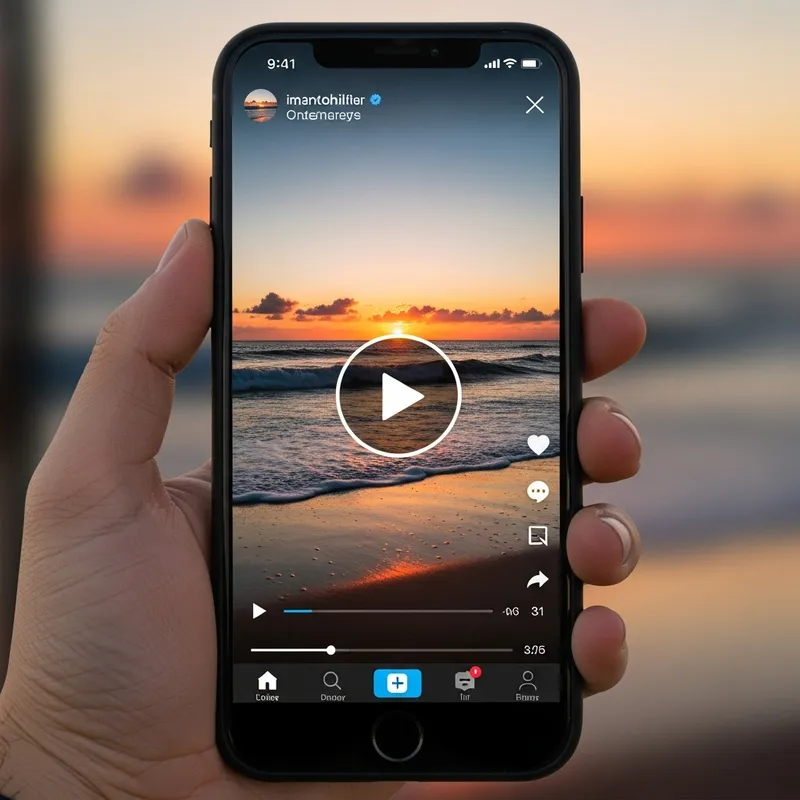 New Instagram Video of Serene Beach Sunset New Instagram Video of Serene Beach Sunset