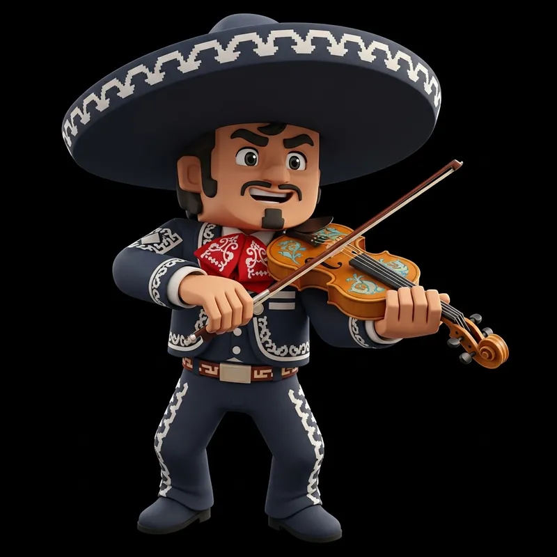 PlayStation 1 Mariachi with Violin | Pixelated Hispanic Musician