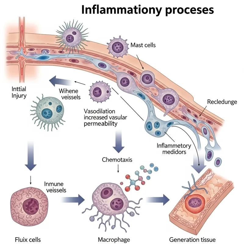 Inflammatory Processes & Phlogogenic Mechanisms: Illustrated Guide