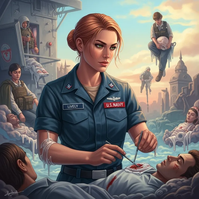 Grit and Grace: Ethereal U.S. Navy Corpsman 'LIVELY'